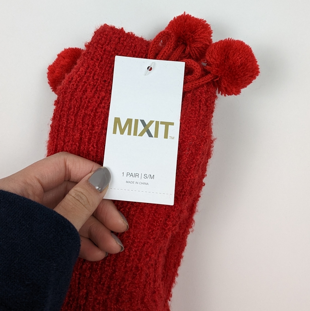 MIX IT| Women's Fuzzy Slipper Socks